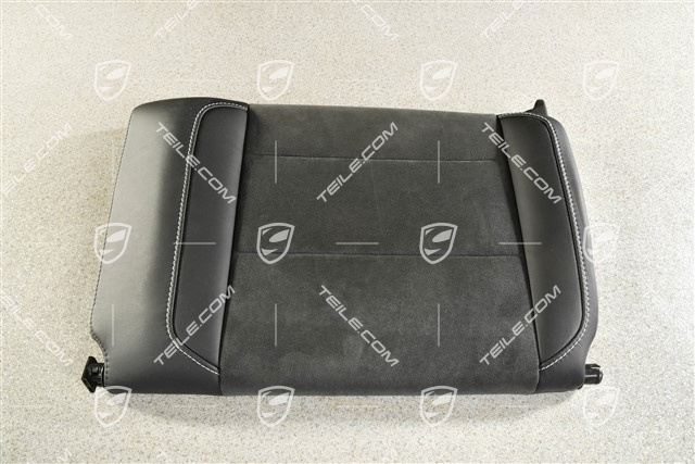 Cabrio / Targa, Back seat backrest, Rear, Leather / Alcantara , Black with Rhodium stitching, GTS, L