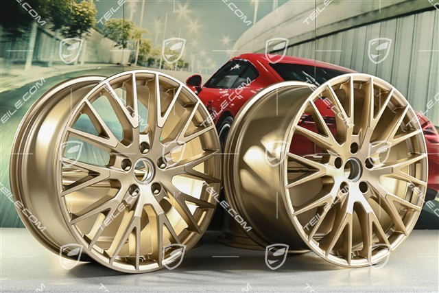21" Felgensatz Panamera Exclusive Design, 9,5J x 21 ET71 + 11,5J x 21 ET69, neodyme