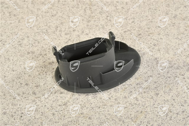 Cover trim / Rosette, Emergency light switch, Black