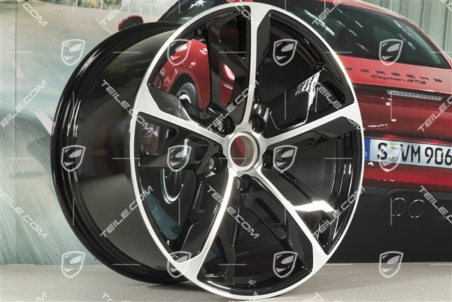 21-inch Rim Cross Turismo Design 11,5J x 21 ET66, black high gloss + glossy Surface