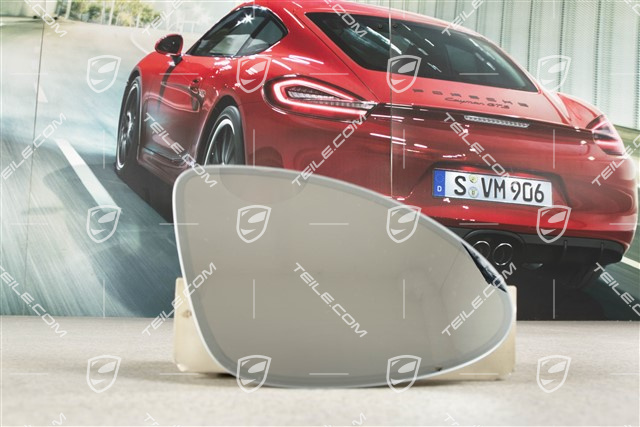 Spiegelglas, konvex, automatisch abblendbar, separat beheizbar, R