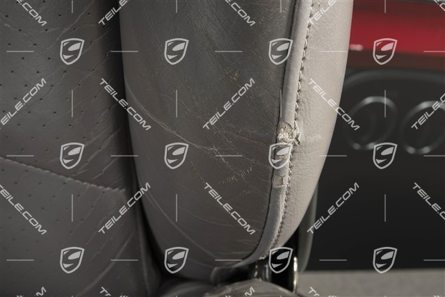Seats, el. adjustable, leather, Grey, set (L+R)