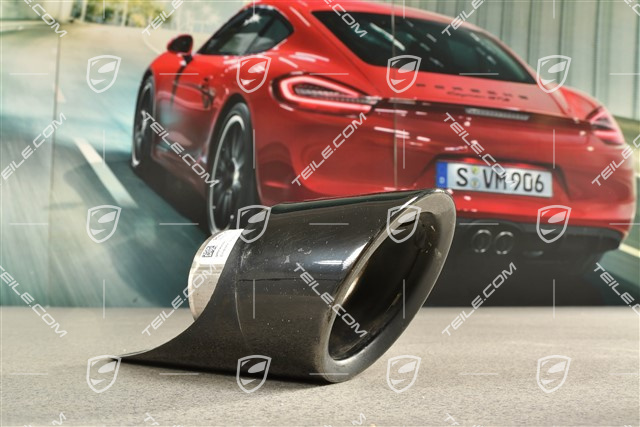 Tailpipe, S 3.0L 250KW, inner/outer, Black, L