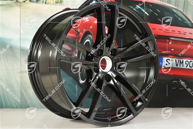 21-inch Cayenne COUPÉ Turbo Design wheel rim set 9,5J x 21 ET46 + 11,0J x 21 ET49, black high gloss