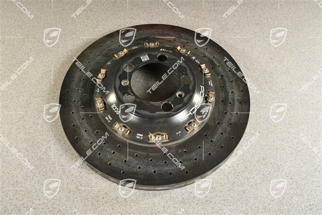 PCCB Ceramiczna tarcza hamulcowa, GT3/GT3RS/GT2RS, lekko uszkodzona, R