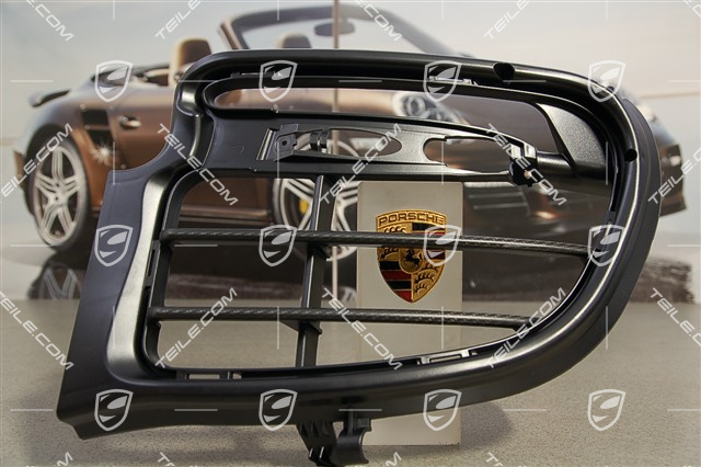 GT2 RS Retaining frame / grille, black satin with carbon, L GT2 RS Retaining frame / grille, black satin with carbon, L
