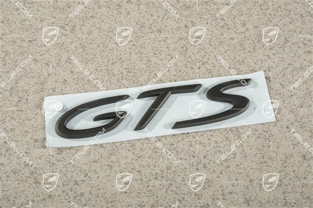 Emblemat / napis GTS, czarny mat