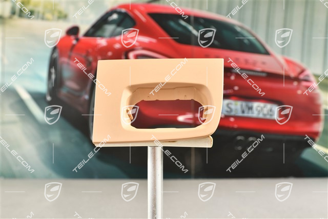 Obudowa przycisku elektrycznie sterowanych szyb, tył, beżowa, L