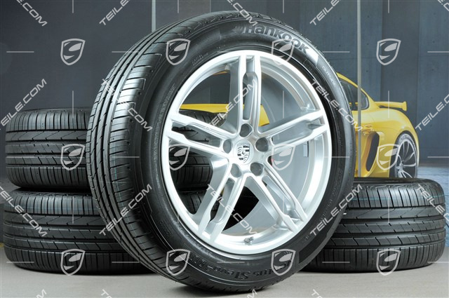 19" "Macan Turbo" Sommerräder Satz, Felgen 8J x 19 ET21 + 9J x 19 ET21, Sommerreifen Hankook Ventus S1 evo2 235/55 R 19 + 255/50 R 19, mit RDK-Sensoren