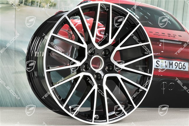 21" Felge Cayenne RS Spyder, 11J x 21 ET49, schwarz hochglanz