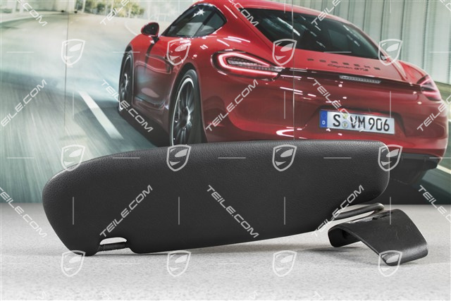 Sonnenblende, Cabrio, Kunstleder, schwarz, R