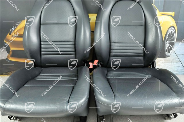 Sitze, manual einstellbar, Leder/Kunstleder, Metropolblau, Satz (L+R)
