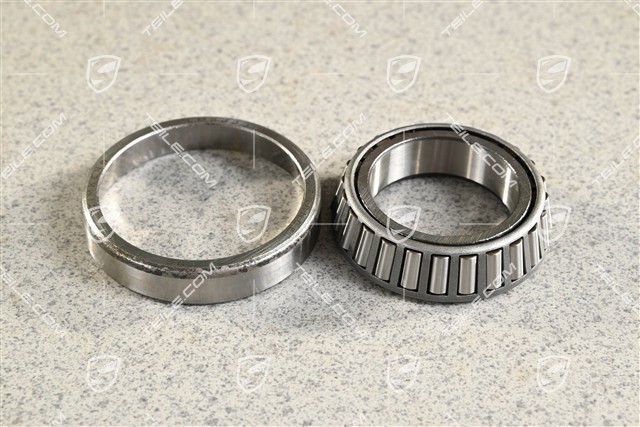 Tapered roller bearing, differential gear, L=R