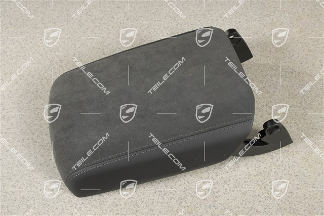 Armrest, centre console, Alcantara/leather, black