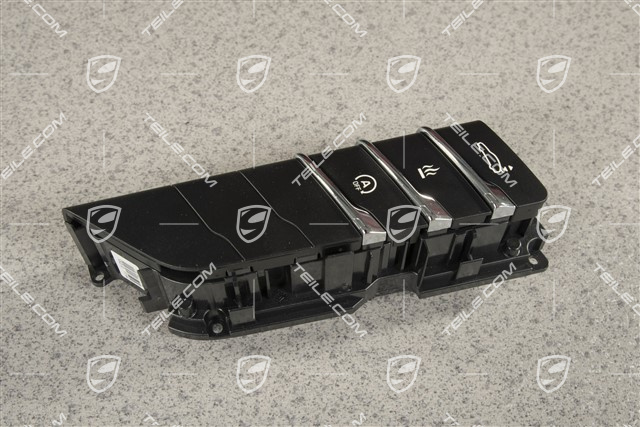 Keypad, start and stop, Auxiliary/additional heaterBlack matte/ hi-gloss chrome