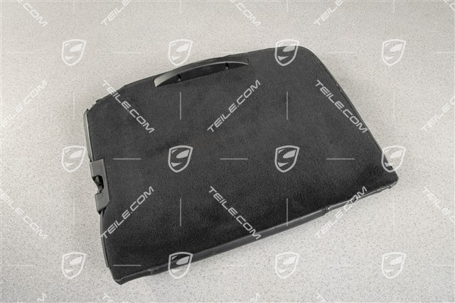 Back seat backrest, Draped leather, black, Coupe, L