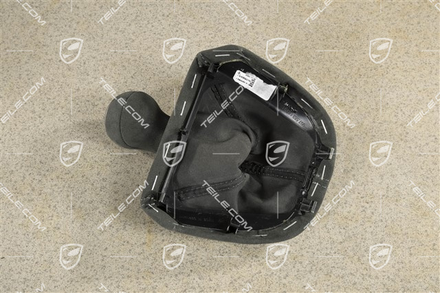 Gearshift knob, Alcantara, black