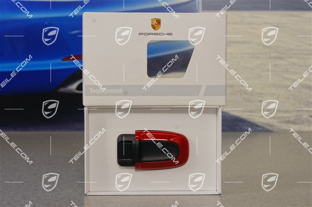 Ignition starter switch housing, entry and drive, Carmine red