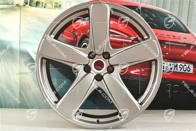 21-inch wheel rim "Sport Classic", 9,5J x 21 ET 27, platinum satin matt