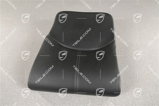 Back seat lower / cushion, leatherette, black, not for Japan version, convertible, R