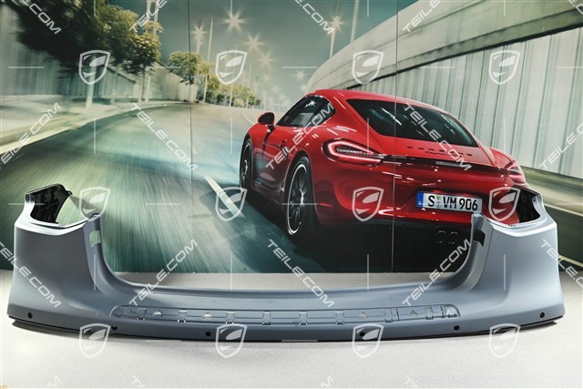Rear bumper, V6 / S /Turbo, with PDC holes, facelift