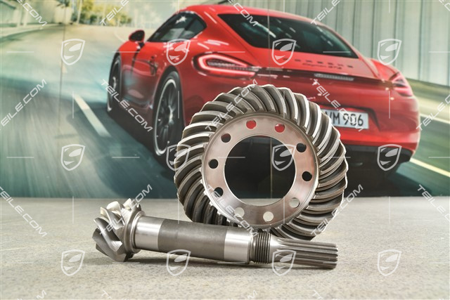 Koło zębate i wałek ataku mechanizmu różnicowego osi przedniej, C4 / Turb