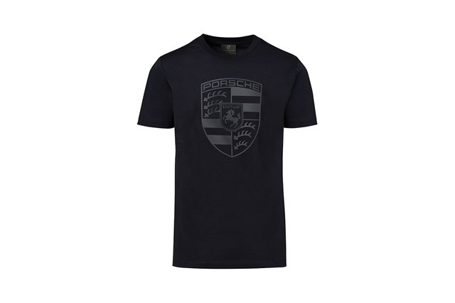 Textiles, T-Shirt, Wappen, Herren, schwarz, M 48/50 Textiles, T-Shirt, Wappen, Herren, schwarz, M 48/50