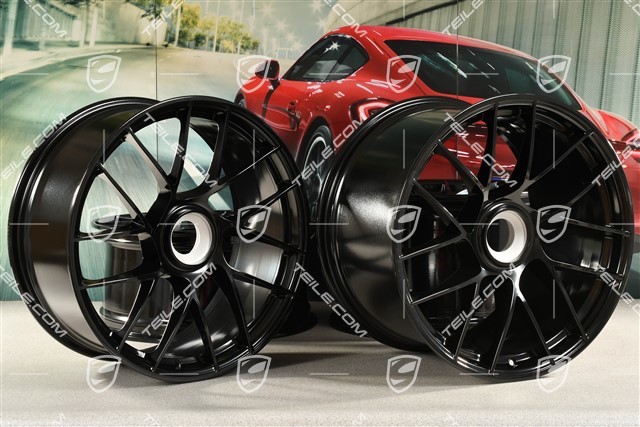 20-inch wheel rim set Turbo Sport III, central lock, 9J x 20 ET51 + 12J x 20 ET63, black high gloss