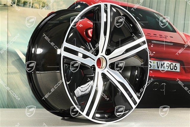 22-inch wheel rim Macan Exclusive Design, 11J x 22 ET47, black high gloss, right