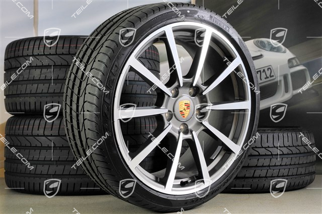 20" summer wheel set Carrera Classic II, wheel 8,5J x 20 ET51 + 11J x 20 ET52 + Tyres 245/35 ZR20 + 305/30 ZR20, without TPMS
