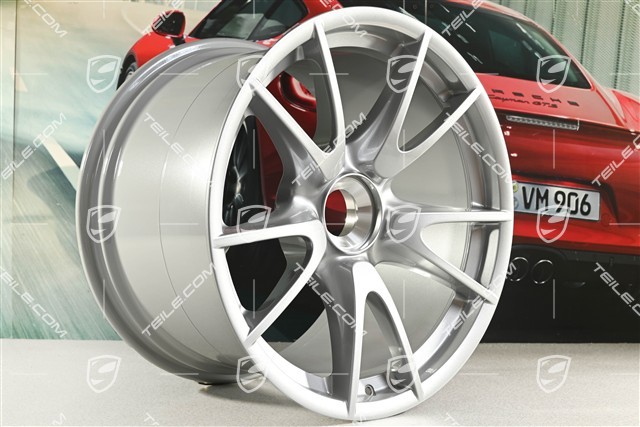 19-inch Rims set GT3RS II 4.0 / GT2RS, GT-Silber, 9J x 19 ET47 + 12J x 19 ET48
