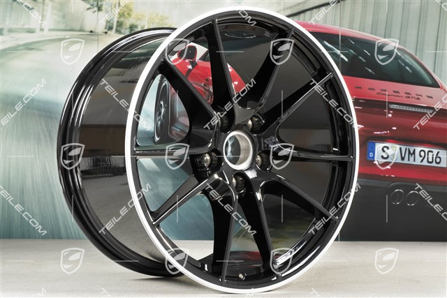 20" Carrera S III wheel, 11J x 20 ET52, black high gloss
