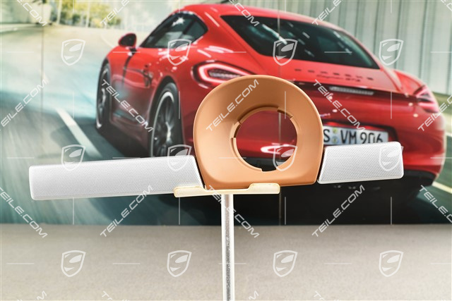 Dashboard trim moulding - Ignition switch, Satin Chrome / Havanna