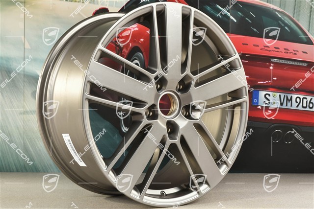 20" Felge Panamera Design 2, 9,5J x 20 ET71, in Platinum Seidenmatt