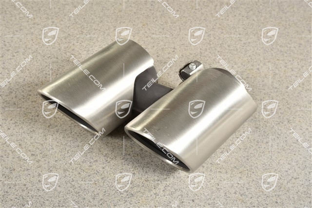 Tailpipe, round, Carrera 2S/4S, R