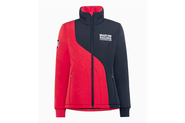 Porsche Women's Padded Jacket - Martini Racing L