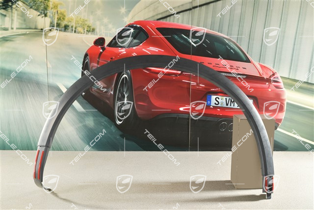 Wheel arch cover, Wider version 21-inch, Primed, Rear, L, not complete/without covers, R