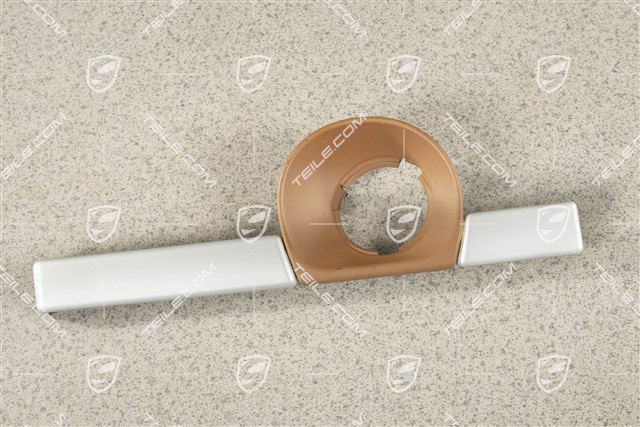 Trim. Ignition switch, Satin aluminium/Havanna