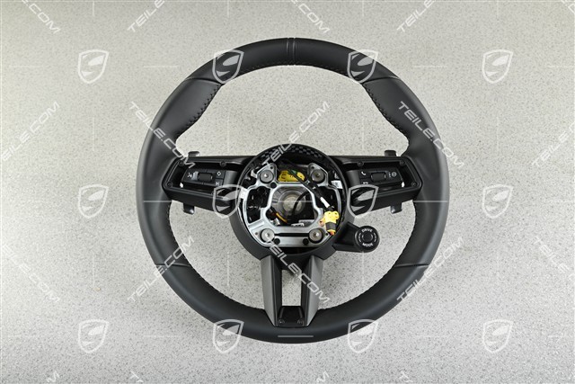 PDK, Multifunction steering wheel, Black Leather Sport Chrono Package Plus