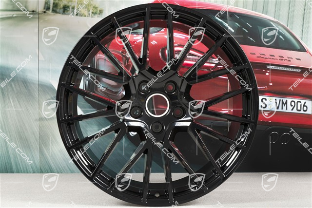 21" Felgensatz Cayenne RS Spyder, 11J x 21 ET49 + 9,5J x 21 ET46, schwarz hochglanz, für den Cayenne Coupé