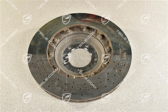 PCCB ceramiczna tarcza hamulcowa, 991.2 C2 / C2S / C4 / C4S / 991.1/2 Turbo, małe odpryski, L