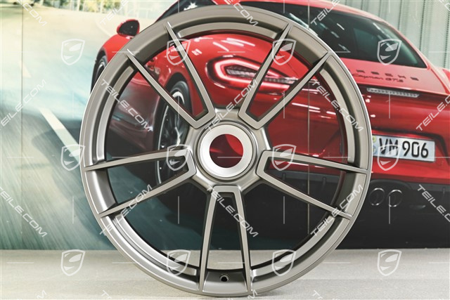 20" Felga Turbo S, 8,5J x 20 ET50, platinum satynowy półmat