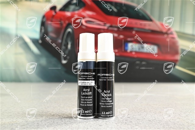 Paint touch-up applicator base coat + clear coat, Yachting blue metallic M5S