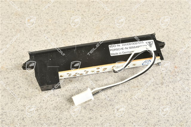 Control panel / Keypad, seat belt warning light