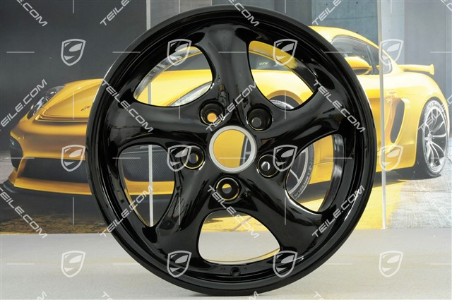 17" Felge Carrera, 9J x 17 ET55, schwarz hochglanz