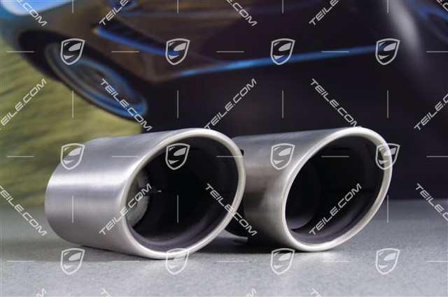 Tailpipe, round, Carrera 2S/4S, L