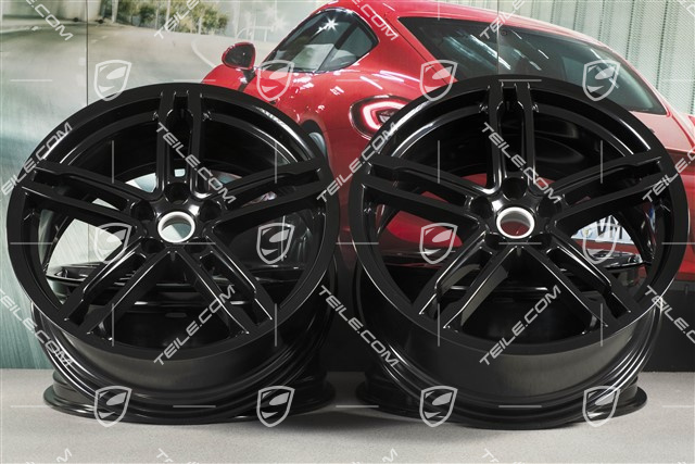 19"-inch alloy wheel Macan Turbo, 8J x 19 ET21 + 9J x 19 ET21, black high gloss