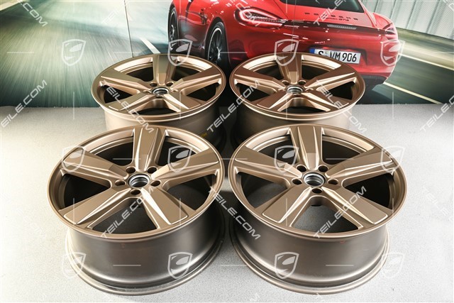 22-inch wheel rim set Cayenne Coupe Exclusive Design Sport, 10J x 22 ET48 +11,5J x 22 ET52, neodyme