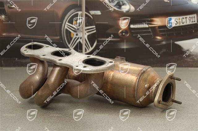 Exhaust manifold with catalytic converter, cyl. 4-6, Facelift Exhaust manifold with catalytic converter, cyl. 4-6, Facelift