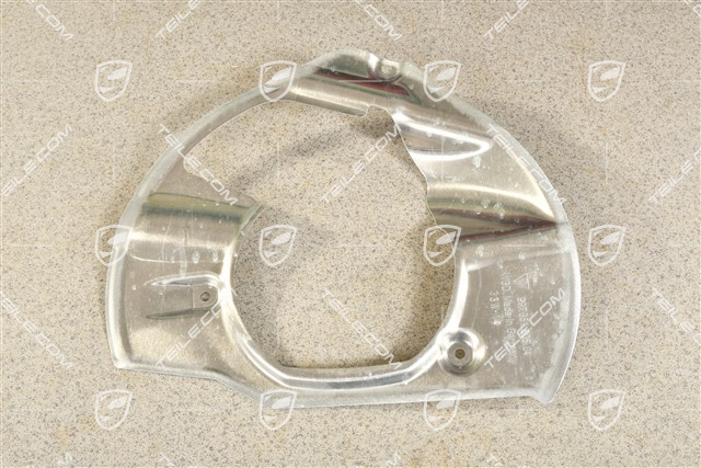 Front axle disc brake protective plate,  C2S / C4S / GTS, L